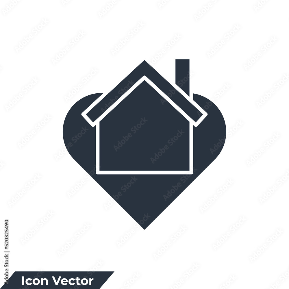 dream house icon logo vector illustration. love and house symbol template for graphic and web design collection dream house icon logo vector illustration. love and house symbol template for graphic and web design collection