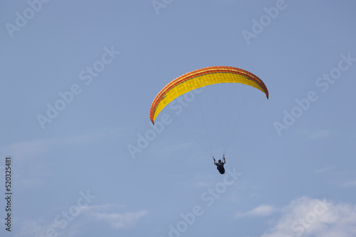 paragliding on cliffs in Normandy near Omaha Beach