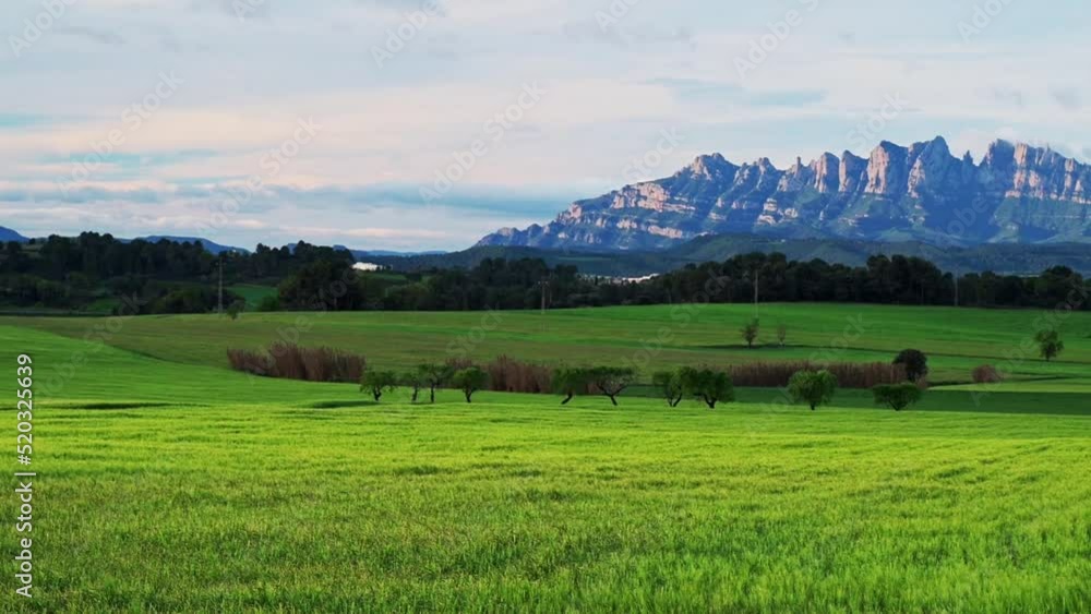 Beautiful mountain chain landscape (Montserrat Natural Park, Spain) Beautiful mountain chain landscape (Montserrat Natural Park, Spain)