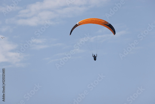 paragliding on cliffs in Normandy near Omaha Beach