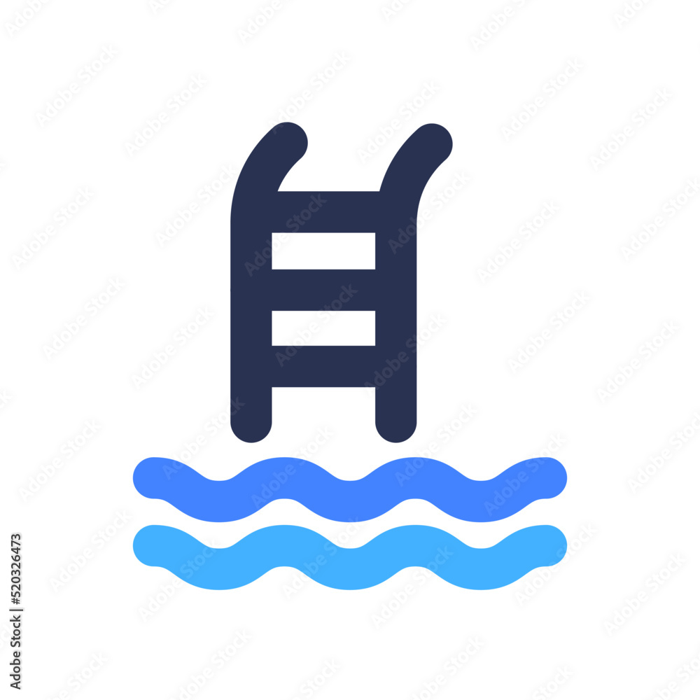 Swimming Pool with Flat Style Swimming Pool with Flat Style