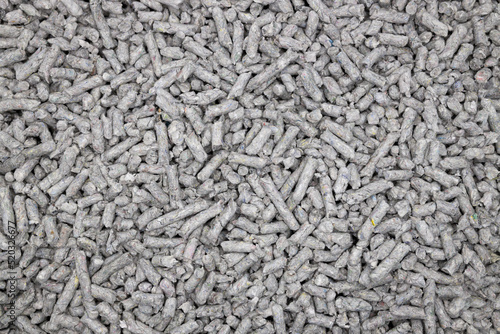 shallow depth of field photo of recycled Paper cat litter pellets