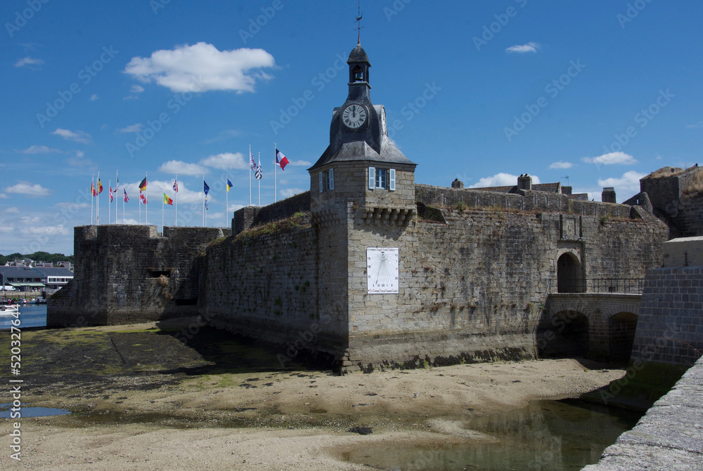 The city of Concarneau Brittany, France