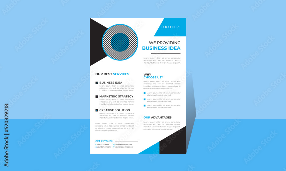 Fototapeta premium Business Flyer, Template, creative flyer, corporate, business, agency