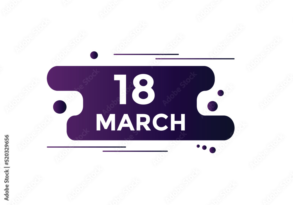 march 18 calendar reminder. 18th march daily calendar icon template. Vector illustration
march 18 calendar reminder. 18th march daily calendar icon template. Vector illustration