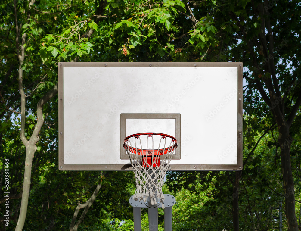white wooden basketball backboard