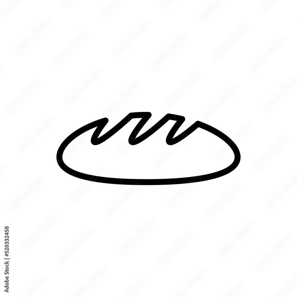 Bread logo simple icon vector. Flat design Bread logo simple icon vector. Flat design