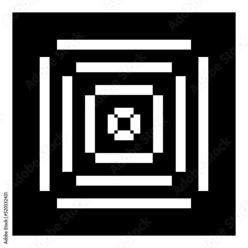 Square Elements Flat Icon Isolated On White Background
