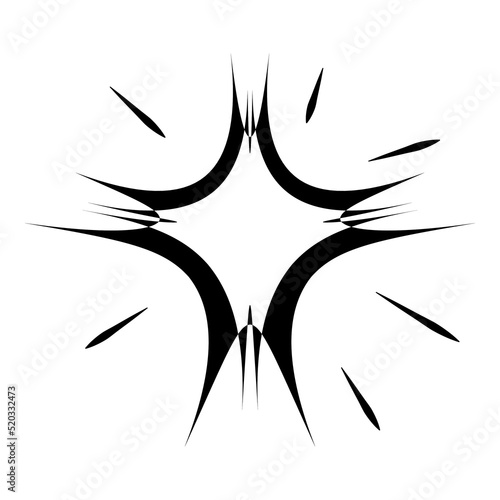 Starburst Blast Flat Icon Isolated On White Background
