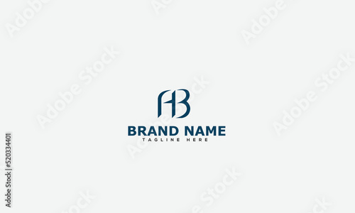 Logo design letter AB . Elegant modern. Vector template.
