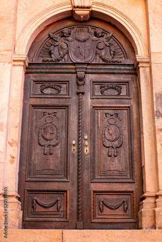 Church wooden door at Germany.