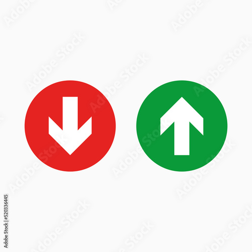 Up, down sign. Vector illustration
