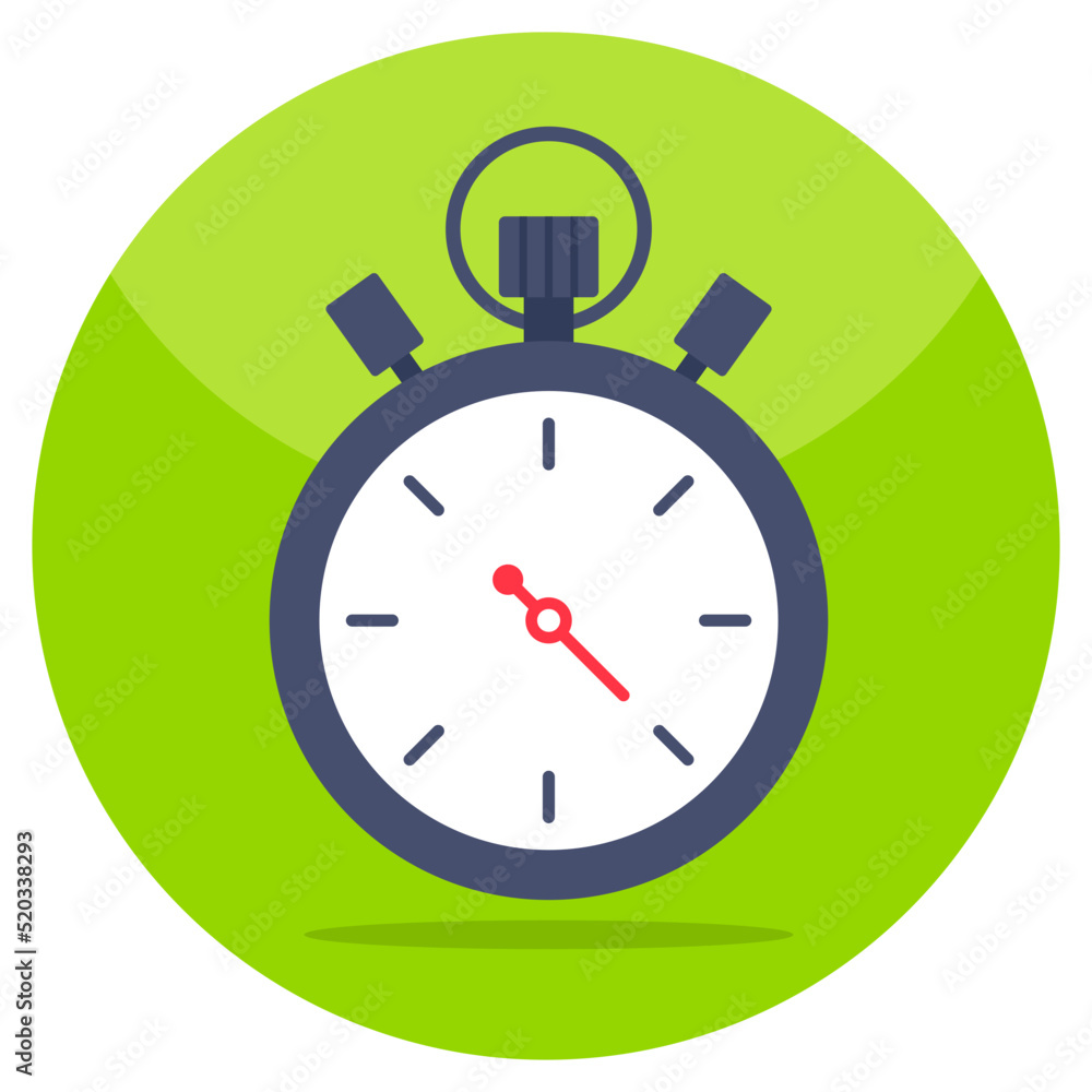 A modern design icon of stopwatch A modern design icon of stopwatch