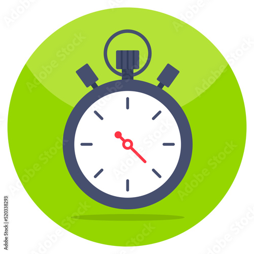 A modern design icon of stopwatch