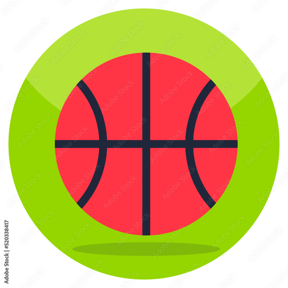 Editable design icon of basketball Editable design icon of basketball