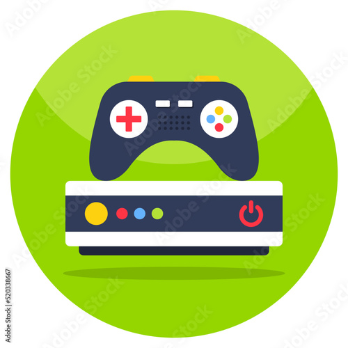 Modern design icon of video game