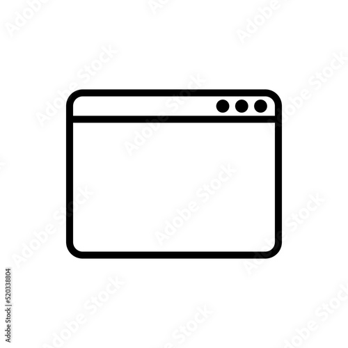 Free Download Browser simple icon vector. Flat design - GFXLoad