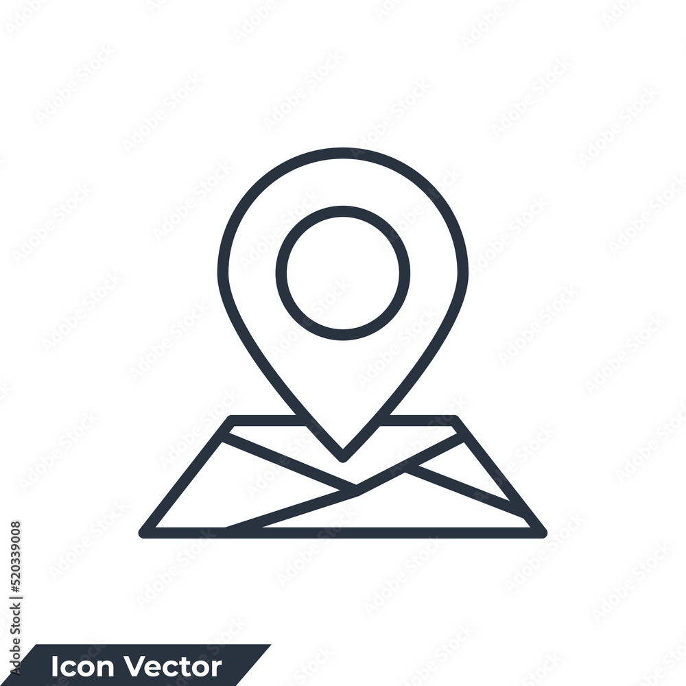 location icon logo vector illustration. map symbol template for graphic and web design collection location icon logo vector illustration. map symbol template for graphic and web design collection