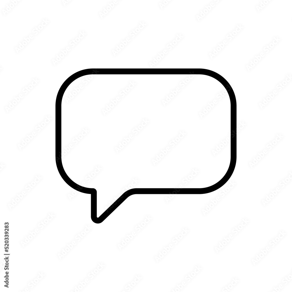 Chat, message simple icon vector. Flat design Chat, message simple icon vector. Flat design