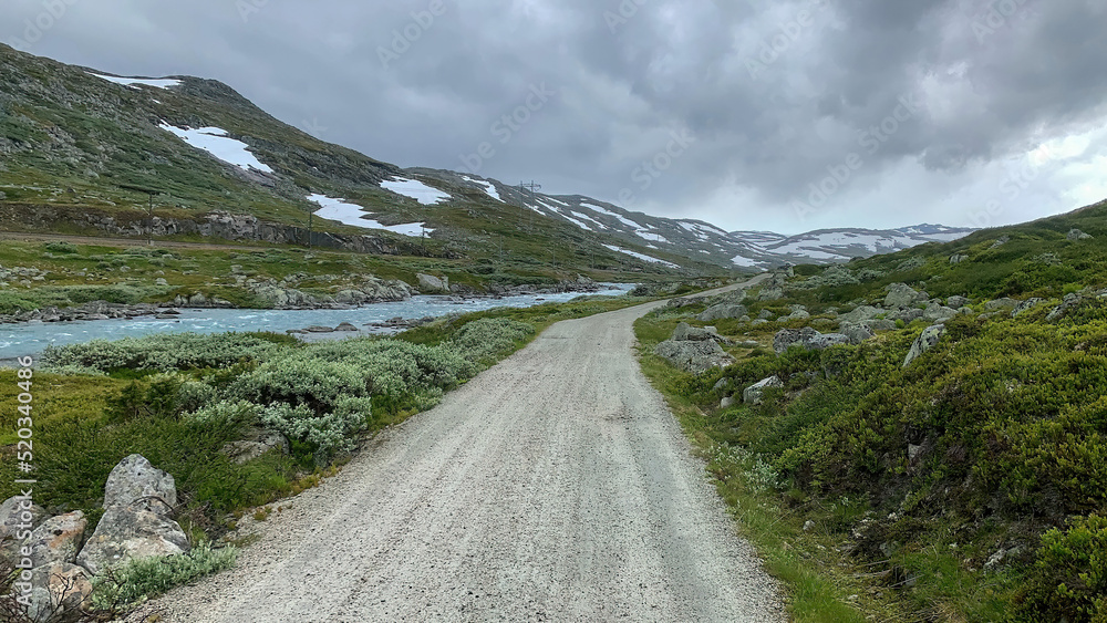 Rallarvegen biking road in Norway by summer 3