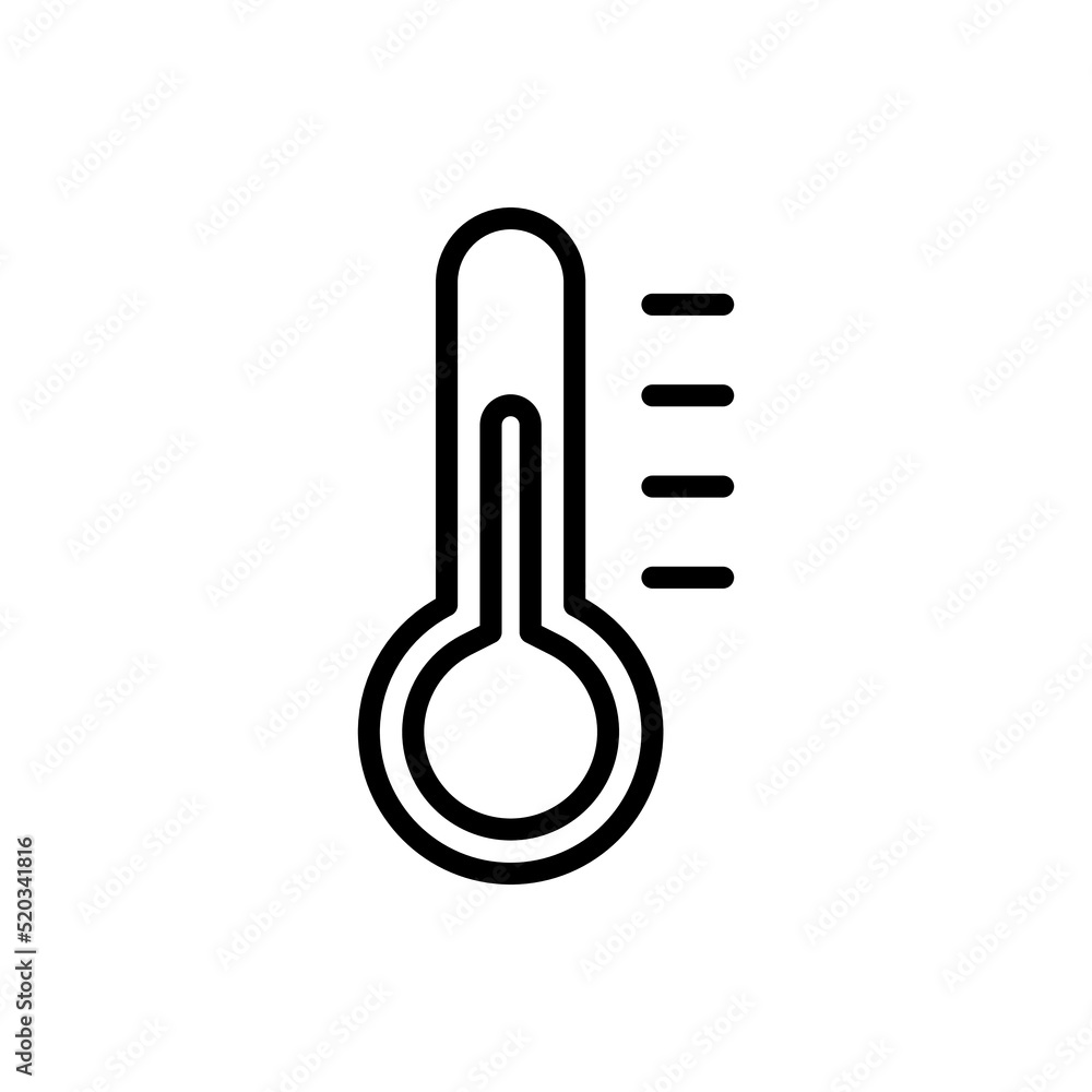 Temperature simple icon vector. Flat design Temperature simple icon vector. Flat design