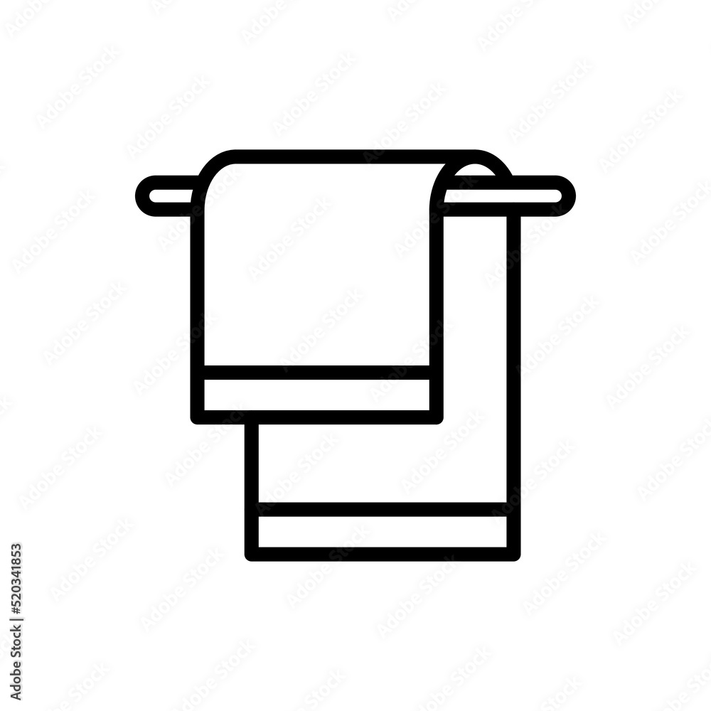Towel simple icon vector. Flat design Towel simple icon vector. Flat design