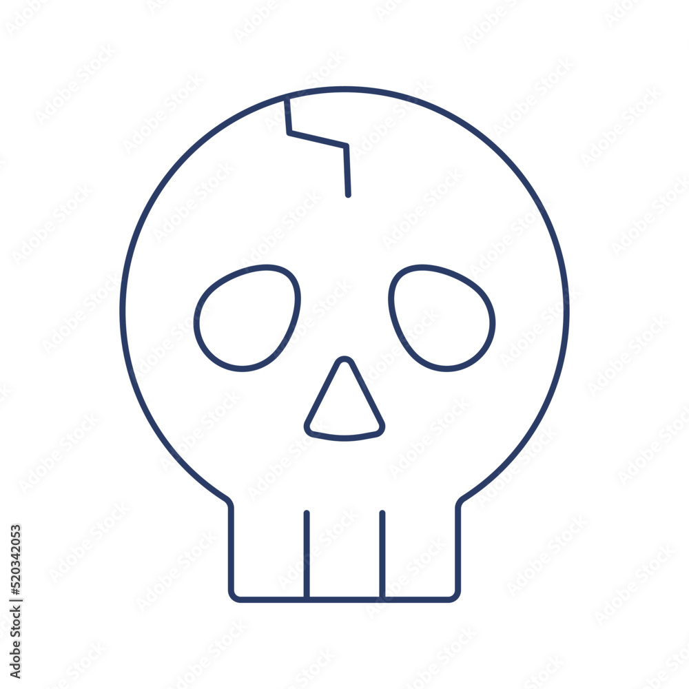 Halloween evil skull icon Halloween evil skull icon