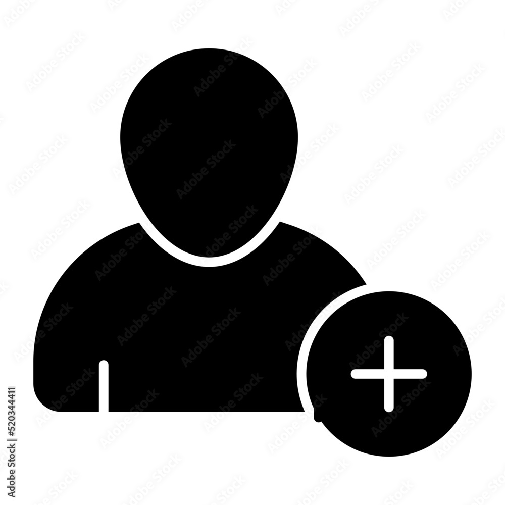 Premium download icon of add profile Premium download icon of add profile