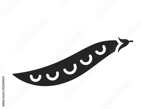 peas icon. agriculture, vegetable and harvest symbol. organic vegan food. isolated vector image