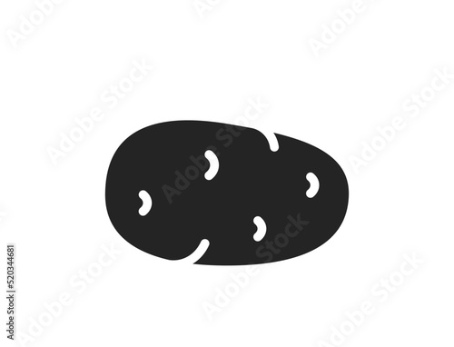 potato icon. agriculture, farming and vegetable symbol. isolated vector image