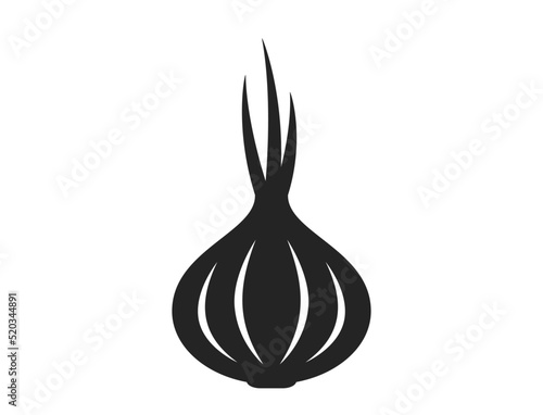 onion icon. agriculture product, vegetable farming and harvest symbol. isolated vector image photo