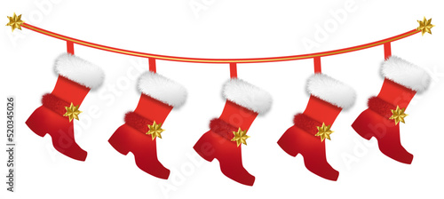 xmas christmass decoration flag design fur gift present postcard