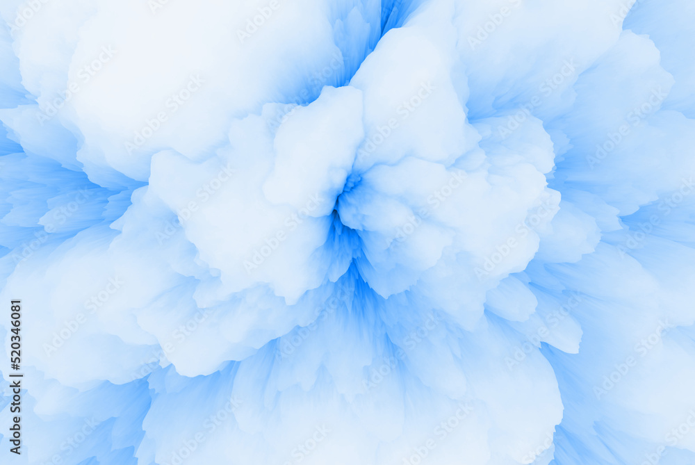 Abstract frozen background, glaciers, abstract nature. 3d illustration