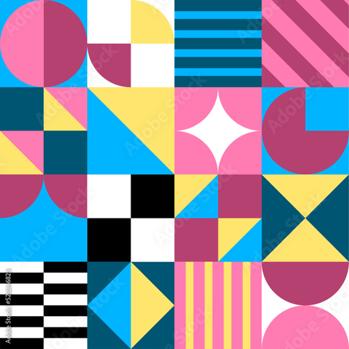 Abstract geometric background cubism