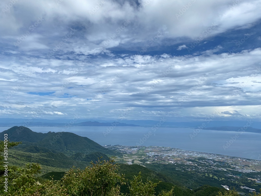 眉山と有明海の風景 / A view of Ariake sea, Japan