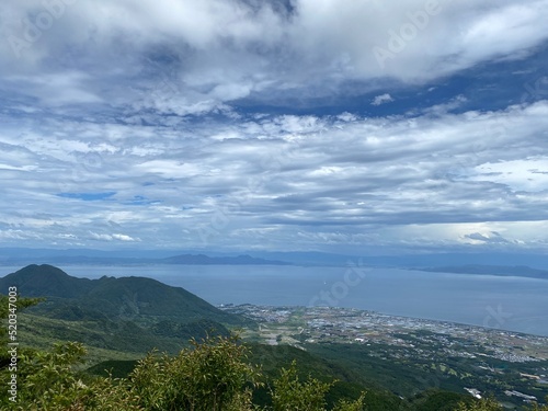 眉山と有明海の風景 / A view of Ariake sea, Japan