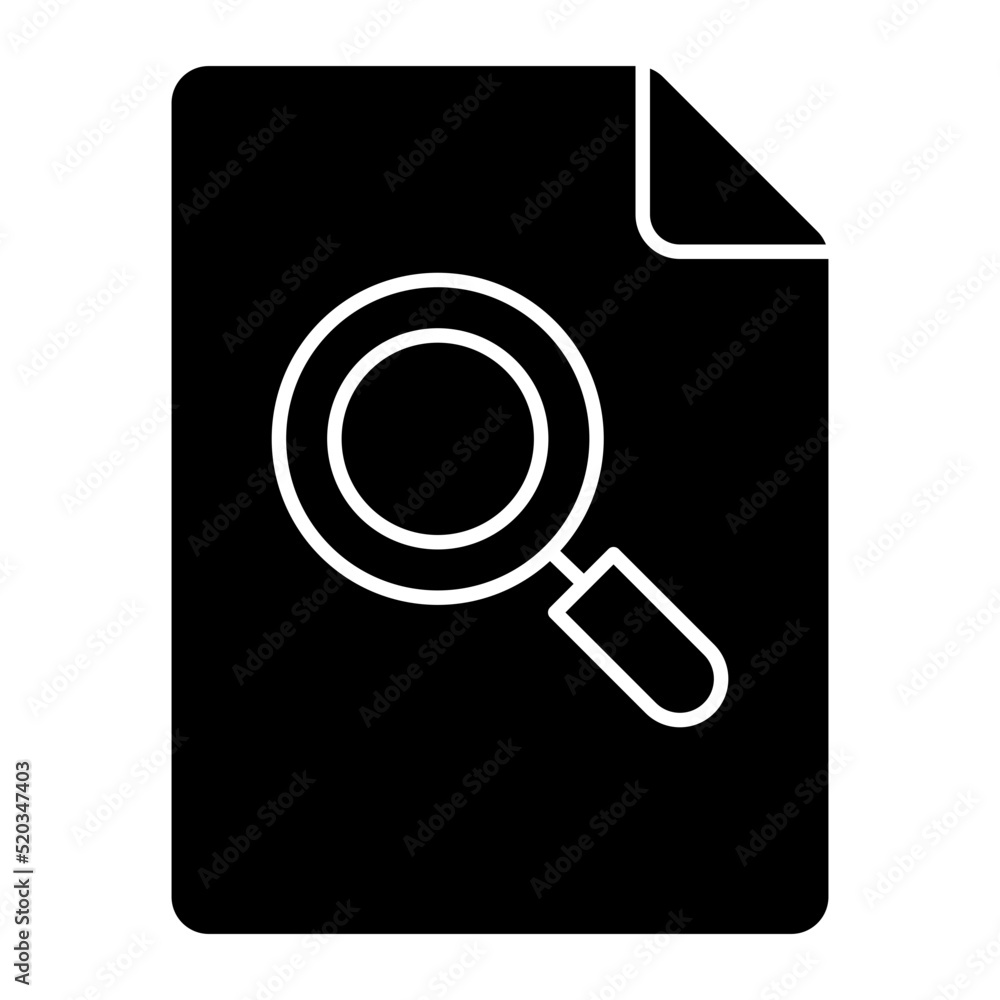 Trendy vector design of search file Trendy vector design of search file