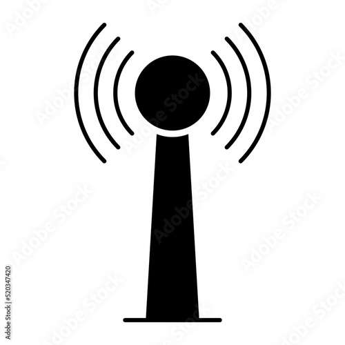 A unique design icon of signal tower