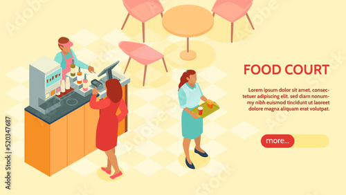 Food Court Horizontal Banner
