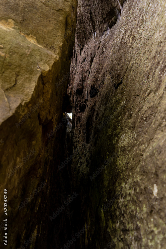 a cave in the Carpathian mountains