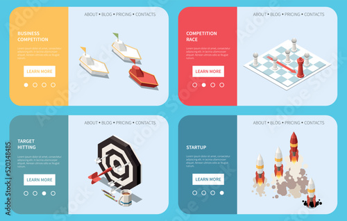 Business Competition 2x2 Concept