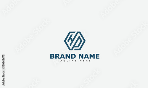 Logo design letter HP . Elegant modern. Vector template.