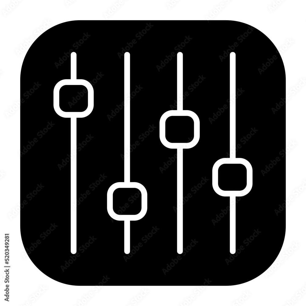Perfect design icon of volume equalizer Perfect design icon of volume equalizer