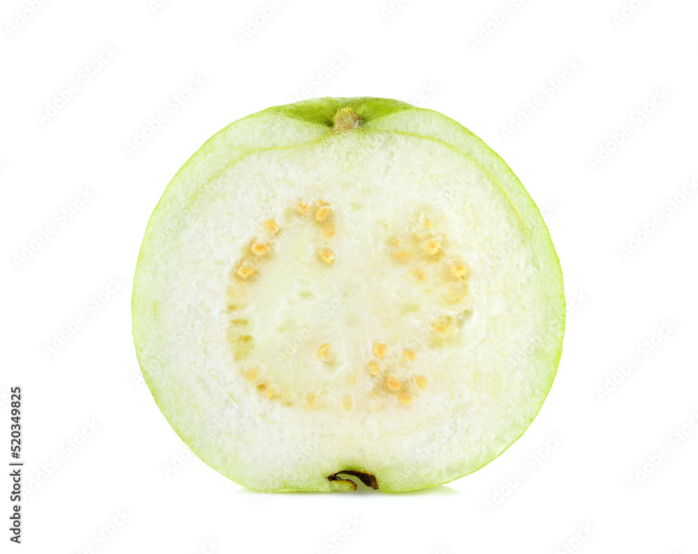 Guava fruit isolated on white background. Guava fruit isolated on white background.