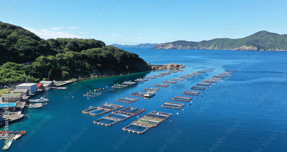 漁業・養殖のイメージ / 愛媛県愛南町の養殖場