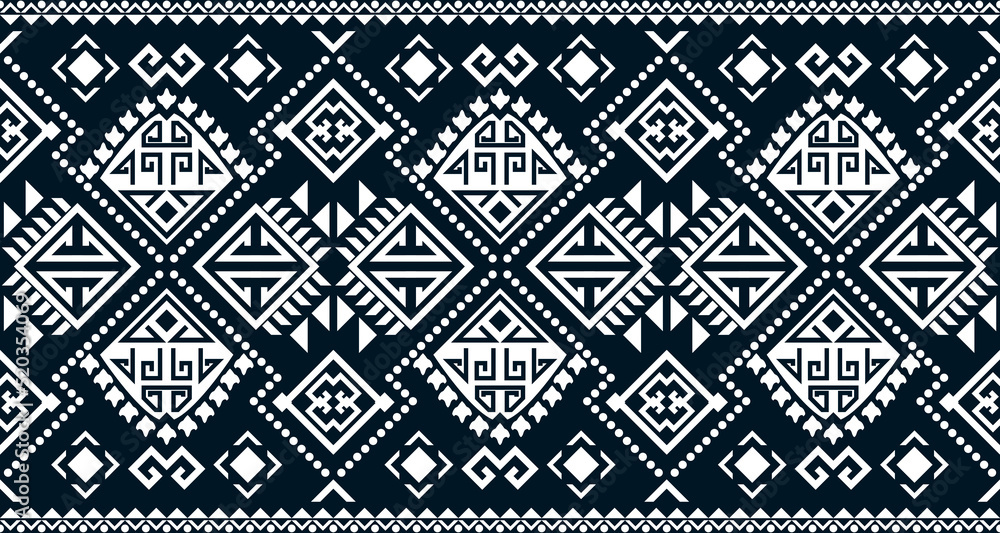 Abstract ethnic geometric print pattern design repeating background texture in black and white. EP.56 Abstract ethnic geometric print pattern design repeating background texture in black and white. EP.56