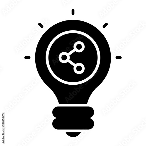 A unique design icon of share idea