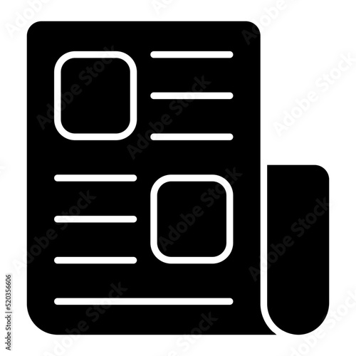 An icon design of curriculum vitae