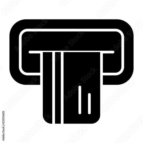 Trendy vector design of card withdrawal
