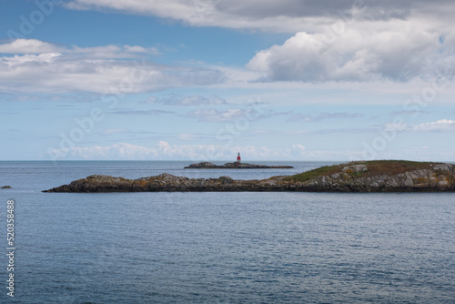 Photography Seascape with Muglins Lighthouse in the calm Irish Sea
